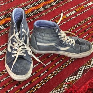 Faded Blue High Top Vans